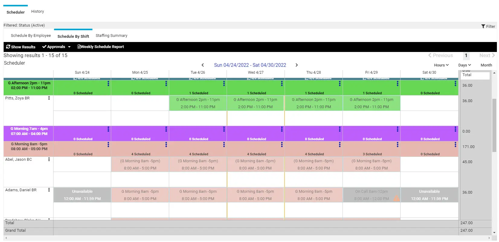 Admin-Scheduling