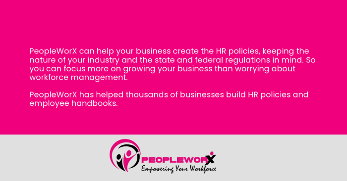 PeopleWorX HR policies