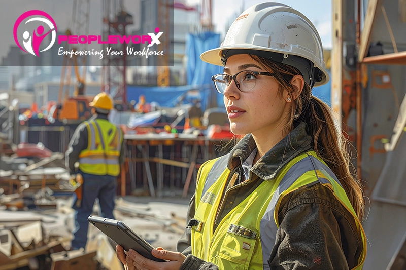 Construction supervisor reviewing workforce plans during spring hiring season